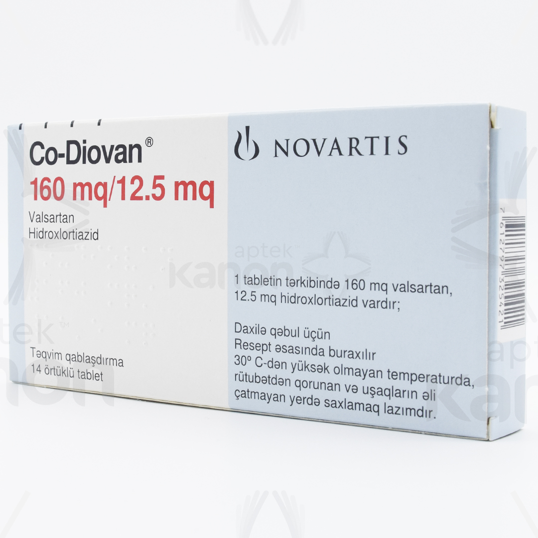 Ко-Диован 160 мг/12.5 мг N14 Aptekonline.az - onlayn aptek