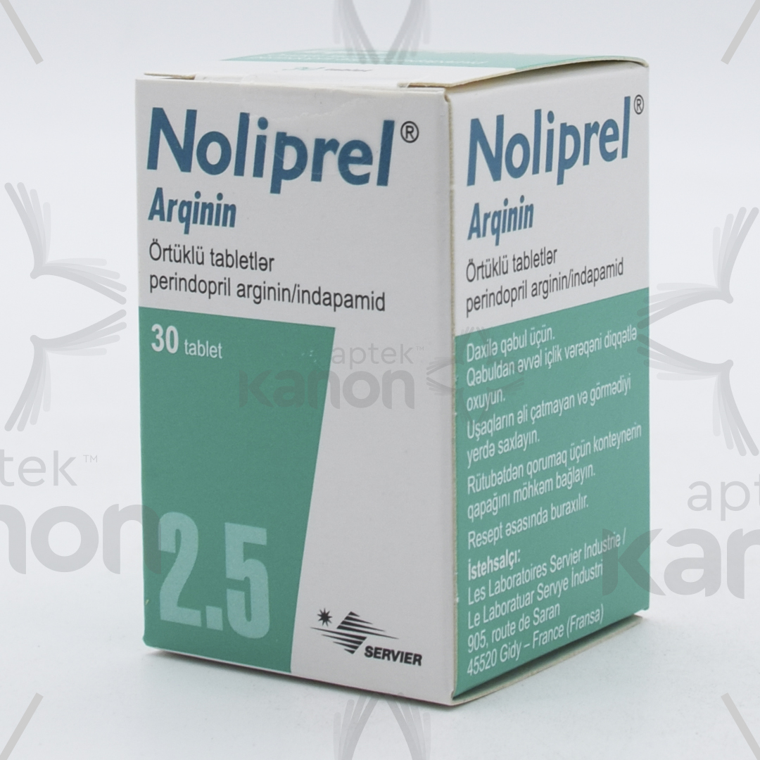 Нолипрел аргинин 2.5 мг N30 Aptekonline.az - onlayn aptek